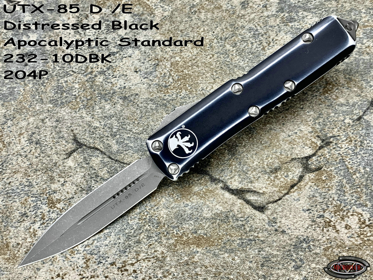 Microtech ΢ 232-10DBK UTX-85 D/E Distressed Black Apocalyptic Standard 204P ɫս˫ȫսֱ(ֻ